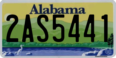 AL license plate 2AS5441