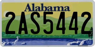 AL license plate 2AS5442