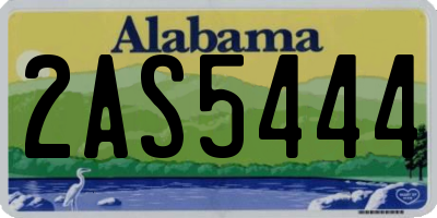 AL license plate 2AS5444