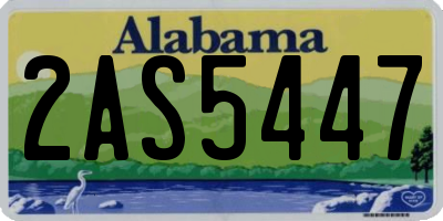 AL license plate 2AS5447