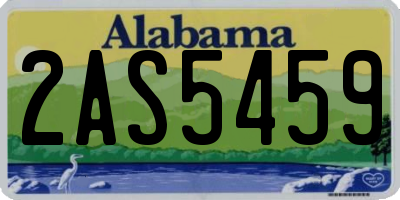 AL license plate 2AS5459