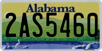 AL license plate 2AS5460