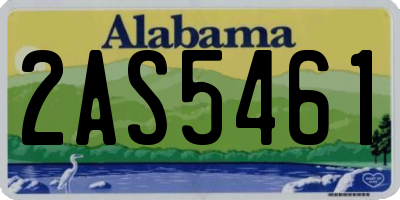 AL license plate 2AS5461