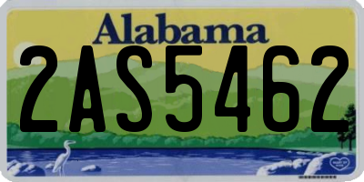 AL license plate 2AS5462