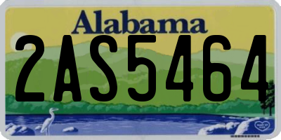 AL license plate 2AS5464