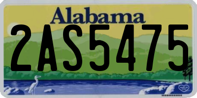AL license plate 2AS5475