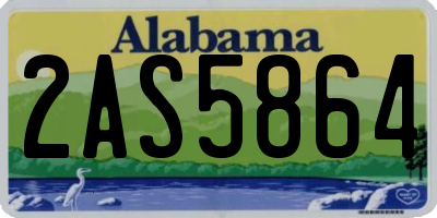 AL license plate 2AS5864