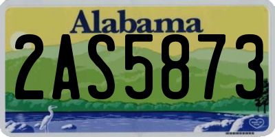 AL license plate 2AS5873
