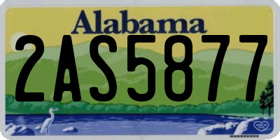 AL license plate 2AS5877