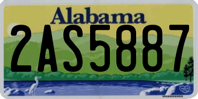 AL license plate 2AS5887