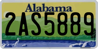 AL license plate 2AS5889