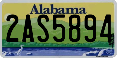 AL license plate 2AS5894