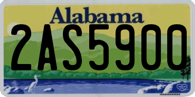 AL license plate 2AS5900