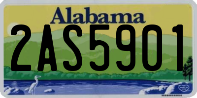 AL license plate 2AS5901