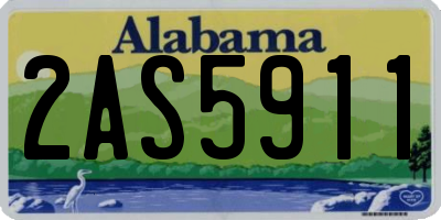 AL license plate 2AS5911