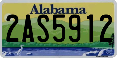 AL license plate 2AS5912