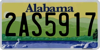 AL license plate 2AS5917