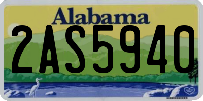 AL license plate 2AS5940