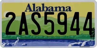 AL license plate 2AS5944