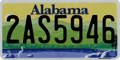 AL license plate 2AS5946