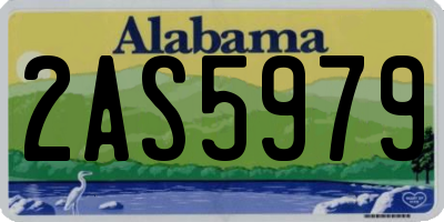 AL license plate 2AS5979