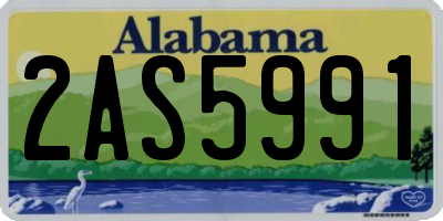 AL license plate 2AS5991