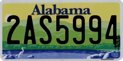 AL license plate 2AS5994
