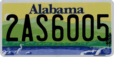 AL license plate 2AS6005