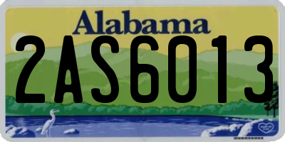 AL license plate 2AS6013