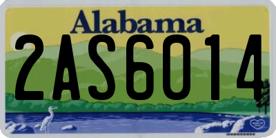 AL license plate 2AS6014