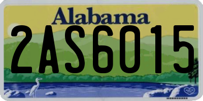AL license plate 2AS6015