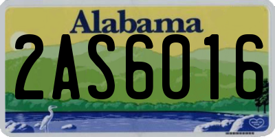 AL license plate 2AS6016