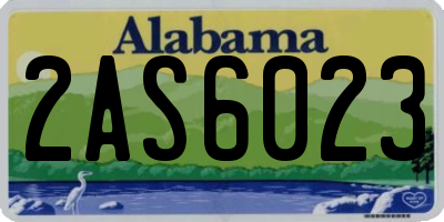 AL license plate 2AS6023
