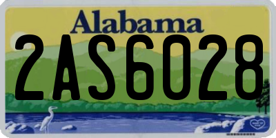AL license plate 2AS6028