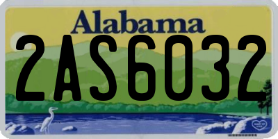 AL license plate 2AS6032
