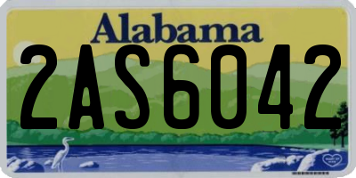 AL license plate 2AS6042