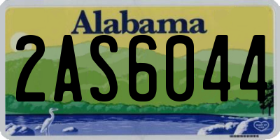 AL license plate 2AS6044