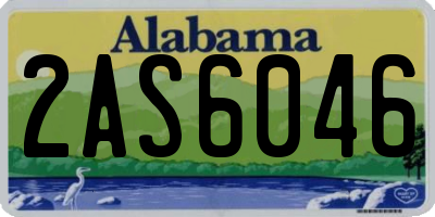 AL license plate 2AS6046