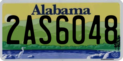 AL license plate 2AS6048