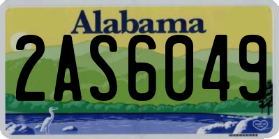 AL license plate 2AS6049