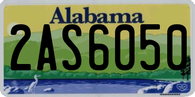 AL license plate 2AS6050