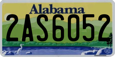 AL license plate 2AS6052