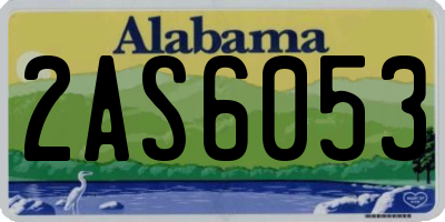AL license plate 2AS6053