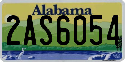 AL license plate 2AS6054