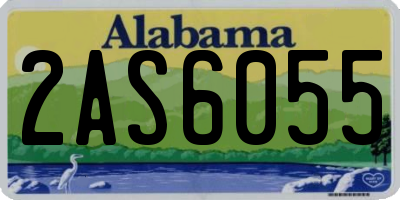 AL license plate 2AS6055