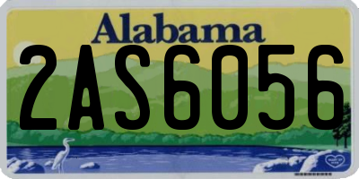 AL license plate 2AS6056