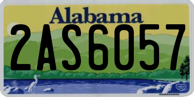 AL license plate 2AS6057