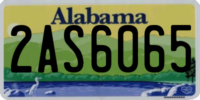 AL license plate 2AS6065