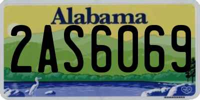AL license plate 2AS6069