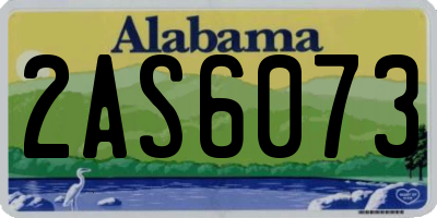 AL license plate 2AS6073